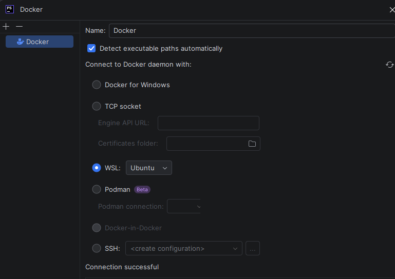Connexion de PhpStorm à WSL pour Docker
