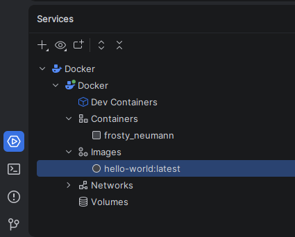 Visualisation des conteneurs avec PhpStorm