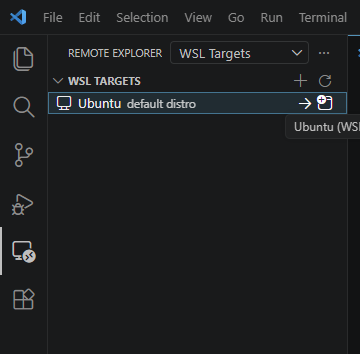 VS Code connecté à WSL
